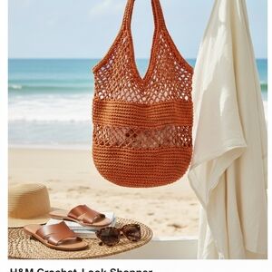 H&M Terracotta Crochet Tote